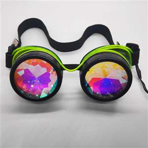 Steampunk Luminous Light Kaleidoscope Glasses Halloween Masquerade Party Goggles MS19778