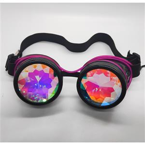Steampunk Luminous Light Kaleidoscope Glasses Halloween Masquerade Party Goggles MS19779