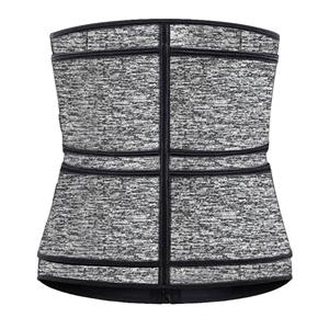 Fashion Grey Neoprene Velcro Sports Waist Trainers Gym Body Shaper Waistband N20869