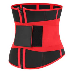 Unisex Black And Red Neoprene Waist Trainer Body Shaper Waistband N20874