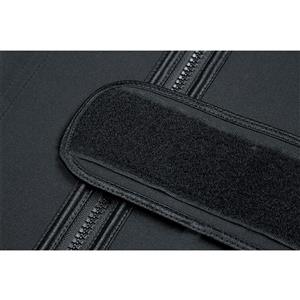 Unisex Black Neoprene Velcro Sports Waist Trimmer Bones Body Shaper Belt N20876