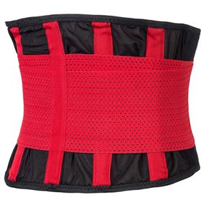 Unisex Red Neoprene Stripe Waist Trainer Body Shaper Belt N15287