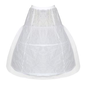 Victorian Style Puffy Multi-layered White Mesh Princess Circle Bridal Ankle-length Petticoat HG19375