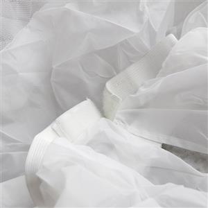 Victorian Style Puffy Multi-layered White Mesh Princess Circle Bridal Ankle-length Petticoat HG19375