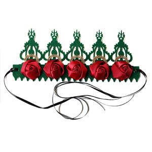 Victorian Red Rose Queen Tiara Headband Christmas Party Accessory Headwear J19990