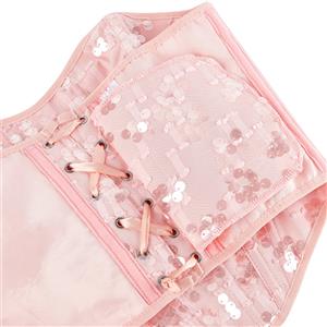 Women's New Sequin Decorated Women's Tube Top Sexy Breast Support Shaping Top N23642