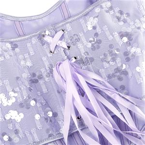 Women's New Sequin Decorated Women's Tube Top Sexy Breast Support Shaping Top N23643