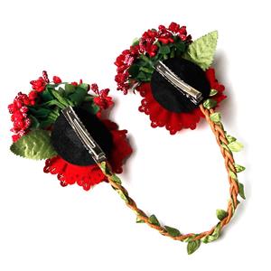 Retro Victorian Princess Flower Lolita Anime Cosplay Party Accessory Hairband J20103