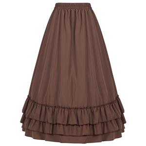 Women's Medieval Renaissance Retro Gothic Punk Skirt N23507
