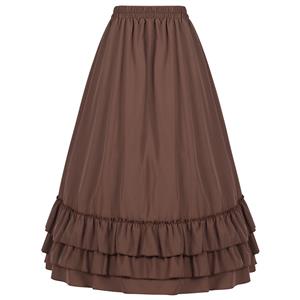 Women's Medieval Renaissance Retro Gothic Punk Skirt N23507