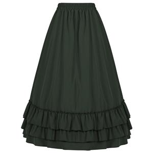 Women's Medieval Renaissance Retro Gothic Punk Skirt N23508