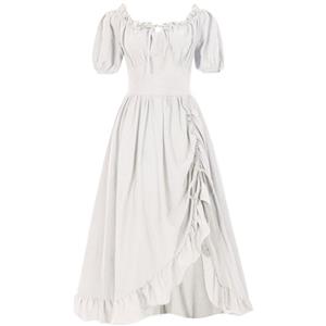 Victorian dress, Vintage dress, Medieval dress, Long dress, One shoulder dress #N23730