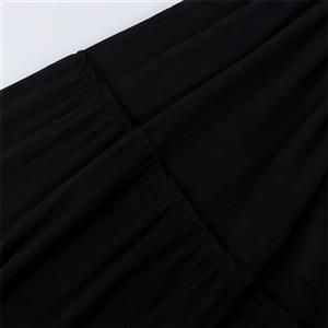 Women's ?Victorian Gothic Off-Shoulder Dress with Bell Sleeves - Halloween Costume & Formal Attire N23732