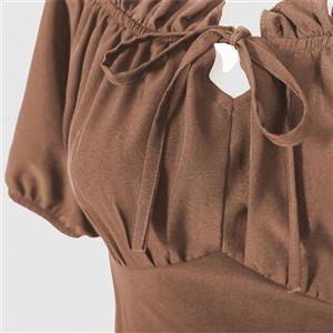 Women's Medieval New Retro Irregular Beer Dress Renaissance Gown Stage Costume N23727