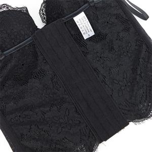 Vintage Black Lace Corset Top  N23942