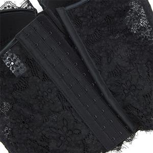 Vintage Black Lace Corset Top  N23942