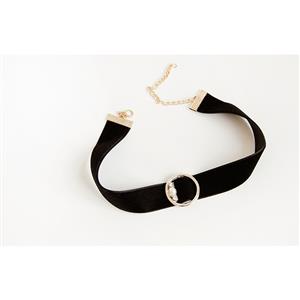 Vintage Black Velvet Alloy Olivet Chocker J18397