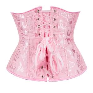 Victorian Gothic Brocade Boned Underwear Waist Cinchers Body Shaper Underbust Corset N21649