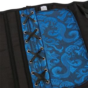 Victorian Gothic Brocade Boned Underwear Waist Cincher Body Shaper Underbust Corset N21650