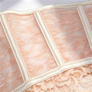 Lace Corset Bustier with Back Lace-up & Boning N23926