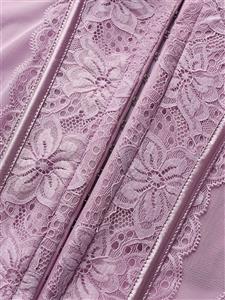 Purple Romantic Corset?? - Delicate Lace & Mesh Sheer Bustier N23795