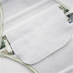 Vintage Embroidered Floral Corset Belt, Front Lace-Up Waist Cincher with Back Zipper N23872