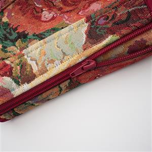 Vintage Floral Corset Top - Adjustable Lace-Up Bustier with Square Neckline N23890