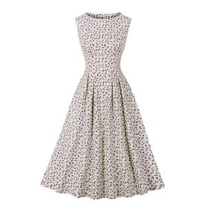 French Maiden Dresses, Floral Print Summer Swing Dress, Retro Dresses for Women 1960, Vintage Dresses 1950's, Plus Size Summer Dress, Vintage Dress for Women, Vintage Summer Day Dress, #N22264