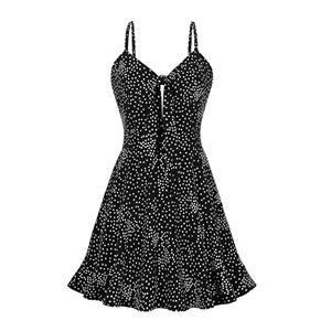 Cute Polka Dots Swing Dress, Retro Dresses for Women 1960, Vintage Dresses 1950's, Plus Size Summer Dress, Vintage Dress for Women, Vintage Printed Dresses for Women, Vintage Spring Dresses for Women, #N19081