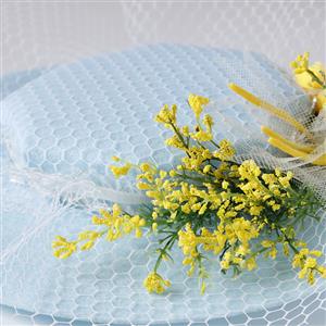 Vintage Fishnet and Flowers Fascinator Bridal Bowler-hat Princess Lolita Cosplay Accessory J21682