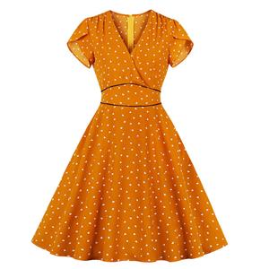 OL Dress, Fashion Cocktail Party Midi Dress, Retro Cocktail Midi Dress, Vintage High Waist Swing Dress, Retro Dresses for Women 1960, Vintage Dresses 1950's, Plus Size Summer Dress, Vintage High Waist Dress for Women, Simple Dresses for Women, Vintage Summer Dresses for Women, #N19028