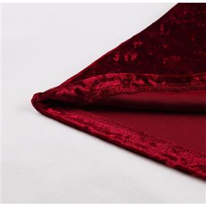 Vintage Sheer Mesh Spliced Velvet Heart-shaped Bodice High Waist Midi Swing Dress N19934