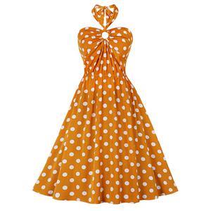 Retro Dresses for Women, Vintage Dresses for Women, Sexy Dresses for Women Cocktail Party, Casual Mini dress, Polka Dots Swing Daily Dress, Sexy Summer Day Dress, #N21750