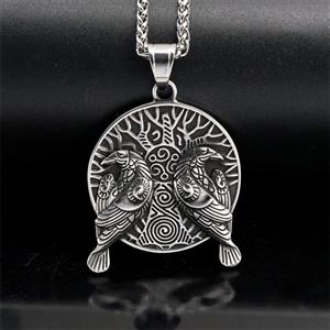 Norse Viking Pendant, Viking Mjolnir Necklace, Asgard Viking Jewelry, Yggdrasil Tree Viking Necklace, Viking Valknut Symbol Pendant, Norse Rune Engraved Jewelry, Viking Longship Necklace, Viking Axe Pendant for Men, Odin’s Ravens Talisman, Viking Runes Stainless Steel Pendant, Handcrafted Viking Amulet, Antique Nordic Warrior Necklace, Viking Valkyrie Jewelry, Viking Skull Pendant, Mythical Norse Men's Accessories #J23700