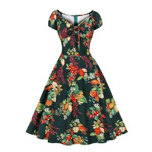 French Maiden Dresses, Cute Summer Swing Dress, Retro Dresses for Women 1960, Vintage Dresses 1950's, Plus Size Summer Dress, Vintage Dress for Women, Vintage Summer Day Dress, #N22204