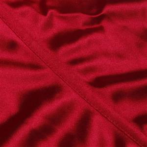 Vintage Red Satin Shapewear - Floral Lace Corset with Adjustable Straps for Elegant Occasions N237824