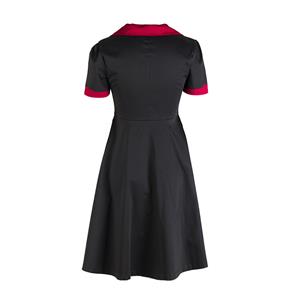 Vintage Short Sleeve Casual Dress N12179