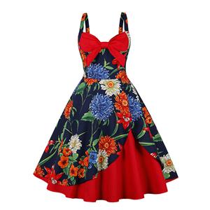 Retro Dresses for Women 1960, Vintage Dresses 1950's, Vintage Dress for Women, Summer Dresses for Women, Sexy Summer Straps Dresses for Women, Cocktail Party Dress, Picnic Tea Party Dress, #N22244