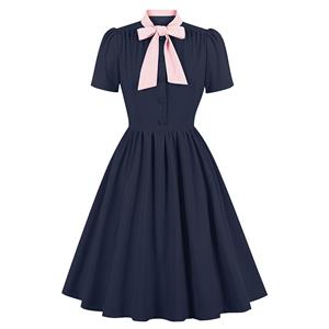 Vintage Tea Party Dress, Vintage Cocktail Party Dress, Fashion Casual Office Lady Dress, Sexy Party Dress, Retro Party Dresses for Women 1960, Vintage Dresses 1950's, Plus Size Dress, Sexy Pleated Dress, Vintage Print Party Dresses for Women, #N23557