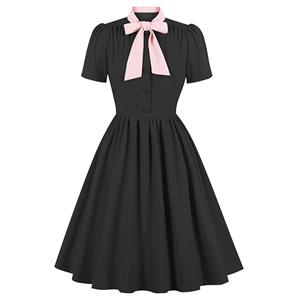 Vintage Tea Party Dress, Vintage Cocktail Party Dress, Fashion Casual Office Lady Dress, Sexy Party Dress, Retro Party Dresses for Women 1960, Vintage Dresses 1950's, Plus Size Dress, Sexy Pleated Dress, Vintage Print Party Dresses for Women, #N23558