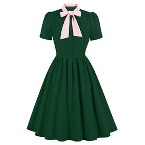 Vintage Tea Party Dress, Vintage Cocktail Party Dress, Fashion Casual Office Lady Dress, Sexy Party Dress, Retro Party Dresses for Women 1960, Vintage Dresses 1950's, Plus Size Dress, Sexy Pleated Dress, Vintage Print Party Dresses for Women, #N23559