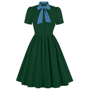 Vintage Tea Party Dress, Vintage Cocktail Party Dress, Fashion Casual Office Lady Dress, Sexy Party Dress, Retro Party Dresses for Women 1960, Vintage Dresses 1950's, Plus Size Dress, Sexy Pleated Dress, Vintage Print Party Dresses for Women, #N23560