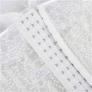 Vintage White Lace Corset Top  N23943