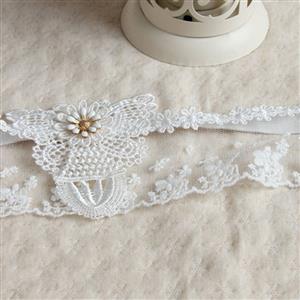 Bride Butterfly White Lace Wedding Party Mask MS12972