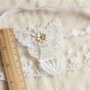 Bride Butterfly White Lace Wedding Party Mask MS12972