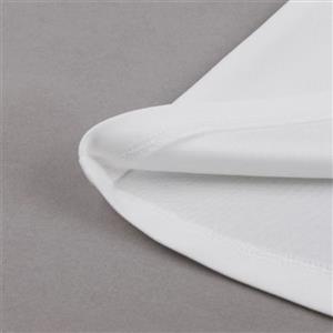 Vintage White Lace Patchwork Half-high Neck High Waist A-line Midi Dress N23010