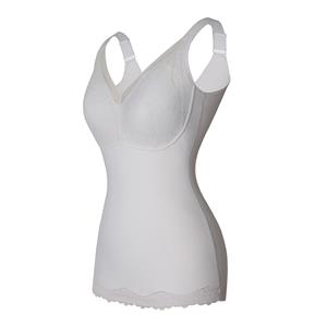 Fashion Wide Straps Padded Push-up Bra V Neckline Body Shaper Seamless Underwear Vest N22181
