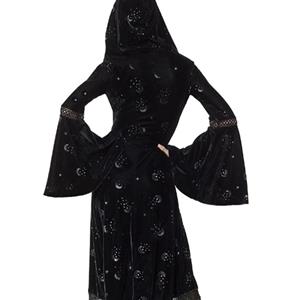 Women's Short Nun Adult Halloween Black Dress Drama Theatrical Costume N22300