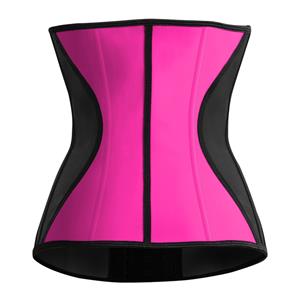 Latex Steel Bone Rose Underbust Corset Waist Training Cincher N11775