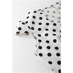 1950's Vintage Polka Dot Rockabilly Swing Dress N11938